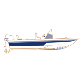 BAY BOAT- Rounded Bow,Center Console,Low or No Bow Rails | BoatCoversNow