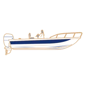 V HULL FISHING -Center Console,High Bow Rails(up to 24") | BoatCoversNow